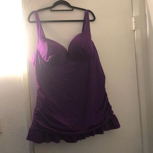 Purple Torrid One Piece Bathing Suit